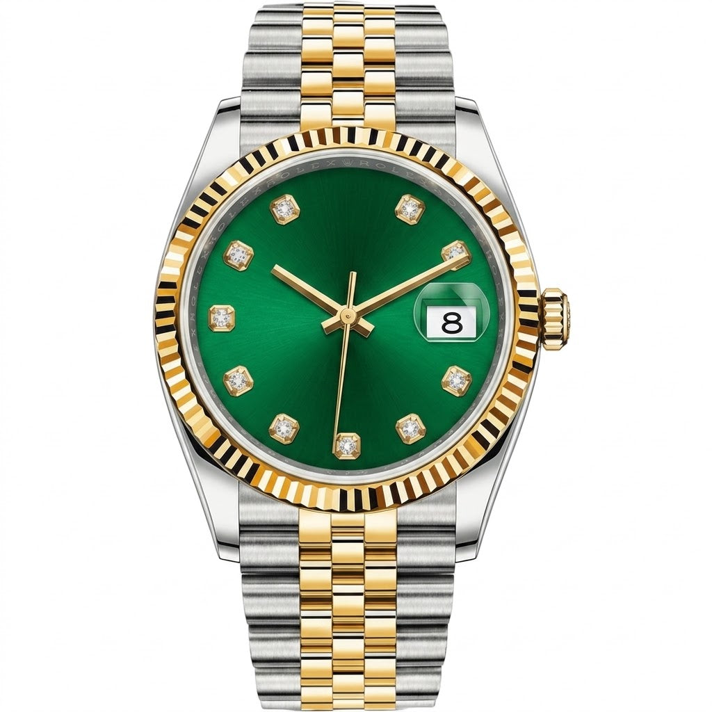 Day-Date 41 Gold Green Dial President Bracelet